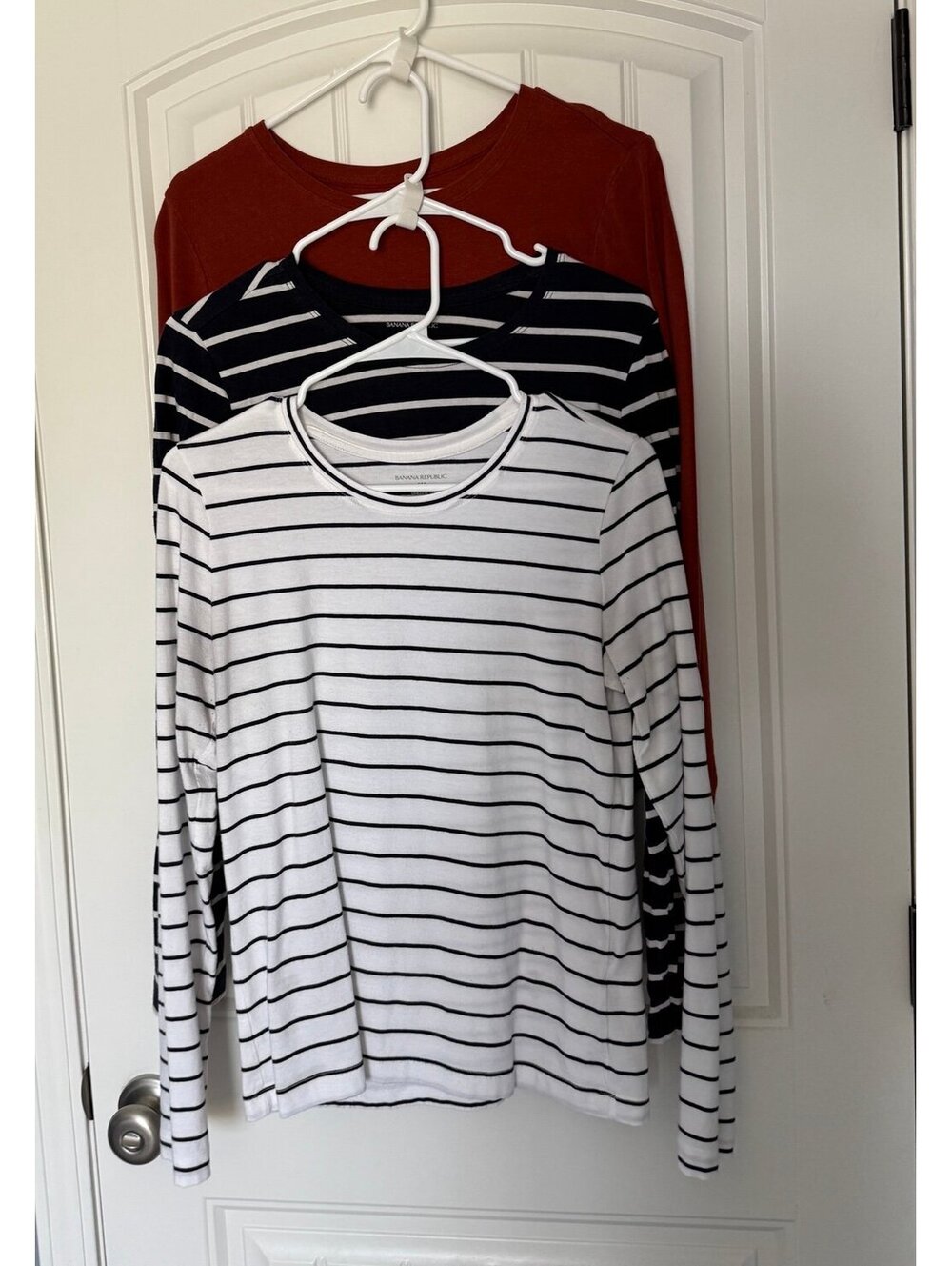 3 Banana Republic long sleeved Timeless Tee size Sm